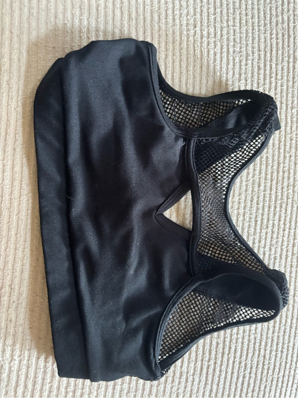 Five the label Black Mesh-Back Girls' Sports Bralette
